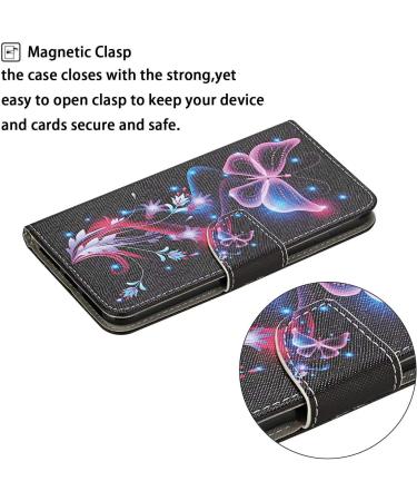 Buy Miago Purple Butterfly Case for iPhone 11 Pro Max - PU Leather Wallet Flip Cover with Card Compartments & Stand - International Shipping Available - Buy Online on GoSupps.com