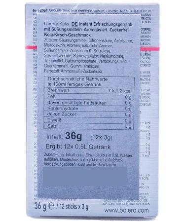 Buy Bolero Sticks Cherry Kola - 12 Pack (3g each) | International Shipping Available - Buy Online on GoSupps.com