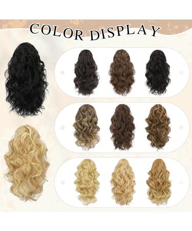 Sofeiyan Ponytail Extension Claw Clip in Ponytail Hair Extensions 13 Inch Curly Pony Tail Extension Natural Wave Synthetic Clip in Hairpiece for Women Darkest Brown Tend to Black - Buy Online on GoSupps.com