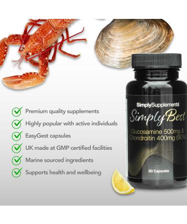 Glucosamine 500mg & Chondroitin 400mg | 60 Capsules | SimplySupplements - Buy Online on GoSupps.com