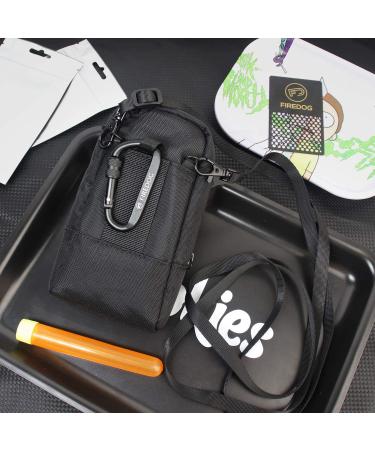 FIREDOG Smell Proof Bag - Mini Stash Crossbody Bag for Travel Storage, Dog Tested, Odor Proof (Black) - Buy Online on GoSupps.com