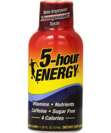 5-hour ENERGY Shot Regular Strength Pomegranate 1.93 Ounce 24 Count - Buy Online on GoSupps.com