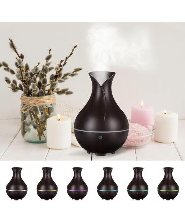 Sixtol Bloom Aroma Diffuser 200ml | Ultrasound Air Humidifier for Home Bedroom & Office | Aromatherapy & Essential Oils (Dark Wood) - Buy Online on GoSupps.com