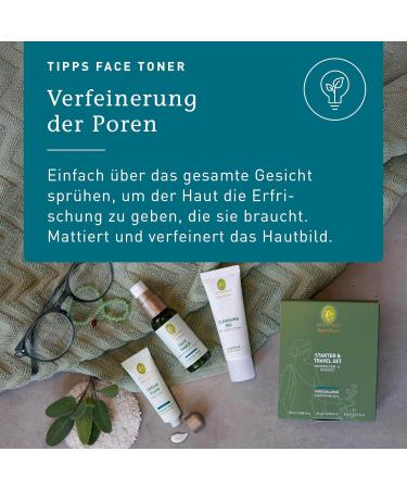PRIMAVERA Pure Balance Starter & Travel Kit - Natural Cosmetics - Learning & Travel Kit for Combination & Oily Skin - Cleansing Gift Set - Toner Care - Vegan - Buy Online on GoSupps.com