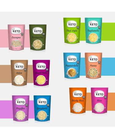 Keto Chef Konjac Fettuccine Pasta - Zero Sugar & Fat-Free Shirataki Noodles for Low-Calorie Healthy Diet | 270g Ready to Eat Pack - 1 Count - Buy Online on GoSupps.com