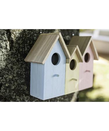 3 in 1 Wooden Wild Bird House - Predator Proof Nesting Box for Small Birds - Garden Ornament - Buy Online on GoSupps.com