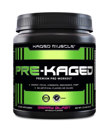 Kaged Muscle PRE-KAGED Premium Pre-Workout Berry Blast 1.34 lb (608 g)