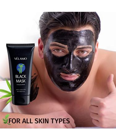 VELAMO Blackhead Remover Mask - Purifying Charcoal Peel Off Mask for Deep Cleansing - 60g - Buy Online on GoSupps.com