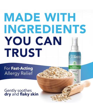TropiClean OxyMed Hypoallergenic Anti-Itching Spray for Dogs - 236ml | Made in USA | Moisturizing Relief for Allergies & Hot Spots - Buy Online on GoSupps.com