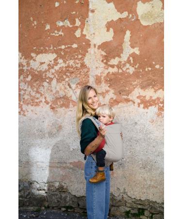 Beco Toddler Baby Carrier - Extra Wide Seat 100% Cotton 2 Wearing Positions Comfort for 9-27 kg Kids (Ecru) - Buy Online on GoSupps.com