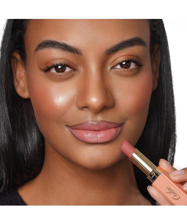 Oulac Pink Moisturising Lipstick - Nourishing Vegan Lip Balm Tinted Nude Shade with Shea Butter for Hydrated Lips | Satin Finish, Highly Pigmented, Gluten-Free Formula - SG06 Babe - Buy Online on GoSupps.com