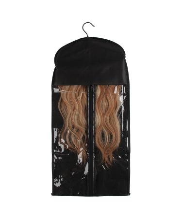 WeiMB hair extension wig storage bag dustproof bag for hair extension hair part storage bag with hanger at home and hairdressing and hairdressing salon presentation bag - Buy Online on GoSupps.com