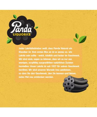 Panda Original Licorice Sweets - Vegan Fat-Free 240g x 12 Bags | Natural Ingredients | Cute Panda Treats - Buy Online on GoSupps.com