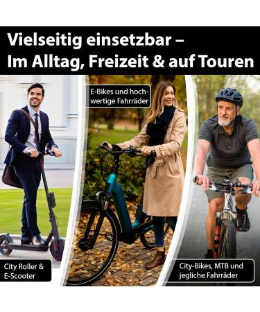 Buy Kohlburg 1kg Folding Bicycle Lock - Maximum Security 89cm Model Vienna for Bikes & E-scooters - Buy Online on GoSupps.com