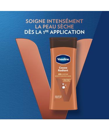 Vaseline Intensive Care Cocoa Radiant Lotion Corporelle Hydratante Pour Peau S che Peau Nourrie et clatante Hydratation 48H Avec Lipides Hydratants et Beurre de Cacao Pur 2x 200ml - Buy Online on GoSupps.com