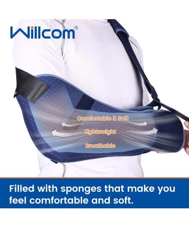 Willcom Arm Loop Shoulder Support - Breathable Medical Arm Loop for Men & Women | Injury Recovery for Elbow Wrist & Broken Arm (Right M) - Buy Online on GoSupps.com