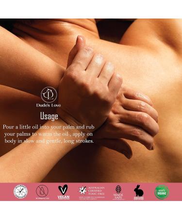 Dude's Love - Berry Edible Body Massage Oil - Revitalising Detoxifying & No Stain | Non-Sticky Aromatherapy Oil with Lime & Juniper Berry Essential Oil LUSH LOVE - BERRY 100 ml (Pack of 1) - Buy Online on GoSupps.com