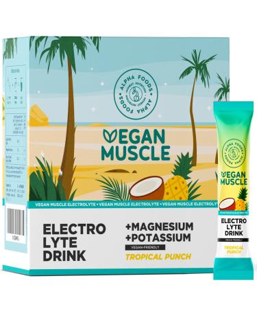 Electrolyte complex powder - sodium magnesium potassium - without sugar - support for sport hydration - fruit punch taste - 30 portions of electrolytes fruit punch
