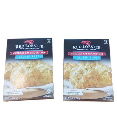 Red Lobster Gluten Free Cheddar Bay Biscuit Mix Makes 12 Biscuits 2 Box Bundle