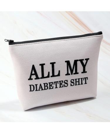 All My Diabetes Shit Bag - Funny Diabetic Gift - Pink Diabetes Carrying Bag for Travel - Emergency Patient Pouch - Buy Online on GoSupps.com
