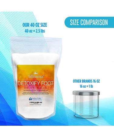 Detoxify Foot Soak 40oz with Mediterranean Sea Salt, Lemon, Orange & Ginger Essential Oils - Natural Ingredients - 2.5lb Pack - Buy Online on GoSupps.com