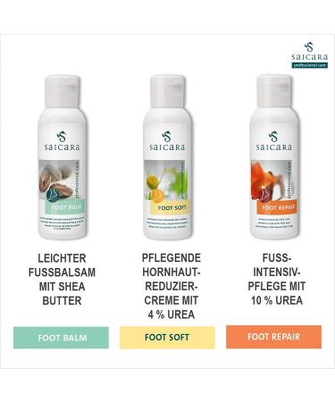 Saicara Set of 4 - Intensive Foot Care with Premium Skin Creams & Pumice Stone for Healthy Feet & Callus Relief - Shop Internationally - Buy Online on GoSupps.com
