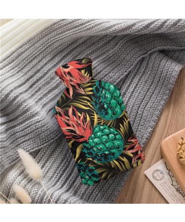 Buy Green Pineapple Hot Water Bottle with Plush Cover - Perfect Bed Warmer for Adults & Kids | 26.5x15.3cm - Buy Online on GoSupps.com