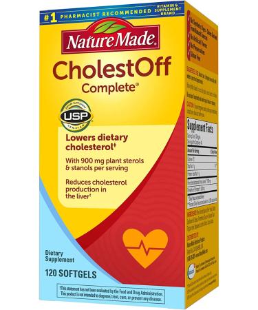 Buy Nature Made CholestOff Complete - 120 Softgels for Heart Health Support - Buy Online on GoSupps.com