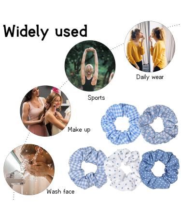 Buy Smatime 5-Pack Colorful Hair Scrunchies - Elastic Hair Ties & Rubber Bands for Women & Girls - Perfect Ponytail Accessories - Buy Online on GoSupps.com