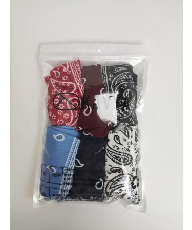 Kavya Boho Wide Hair Bands for Women - 6 Piece Set | Elastic Soft Headbands for Yoga and Sports | Multicoloured Thin Headscarf Accessories - Buy Online on GoSupps.com