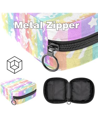 Colorful Art Women's Menstrual Cup Bag with Zipper | Large Multicolored Hahn Design | Ideal for Period Inserts Tampons & More - Buy Online on GoSupps.com