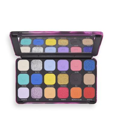 Makeup Revolution Forever Flawless Eyeshadow Palette - Good Vibes Hype | 18 Shades - 19.8g - Buy Online on GoSupps.com