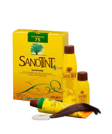 SANOTINT Hair Color Sensitive "Light" No. 75 "Golden Brown" (0.12 L) - Buy Online on GoSupps.com