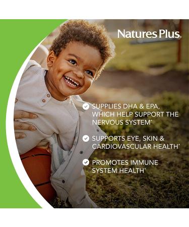 Nature's Plus Animal Parade Omega 369 Junior - 90 Softgels, Natural Lemon Flavor - Buy Online on GoSupps.com