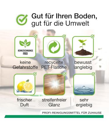 Buy Biohy Floor Cleaner for Wiping Robots - Orange Scent (2 x 1L) | Sustainable 1:200 Concentrate | Foam & Streak-Free Solution for All Floors - Buy Online on GoSupps.com