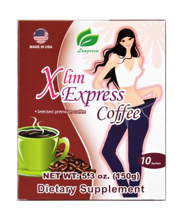 Longreen Xlim Express Coffee 10 Sachets 5.3 oz (150 g)