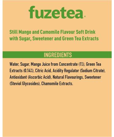 Fuze Tea Camomille mangue 12 x 400 ml - Buy Online on GoSupps.com