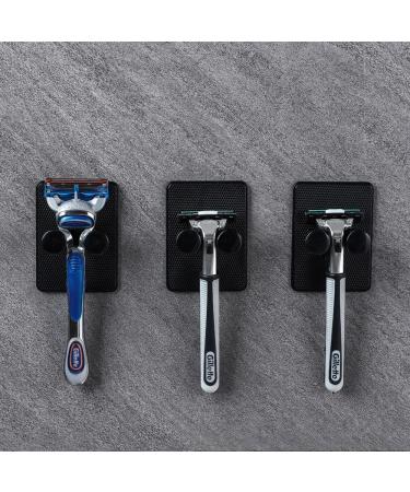 Razor Holder Shower - Self-Adhesive Multi-Purpose Hook | 5-Pack Drilling-Free Bathroom & Kitchen Black Hooks - Buy Online on GoSupps.com