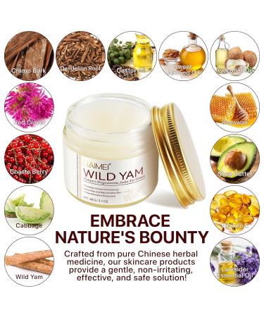 Buy Wild Yam Cream for Women - Natural Hormonal Support & Relief | International Shipping Available - Buy Online on GoSupps.com