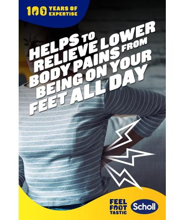 Scholl Orthotic Insole Lower Back Pain Relief Medium (7-8.5) UK Size M - Pack of 1 - Buy Online on GoSupps.com