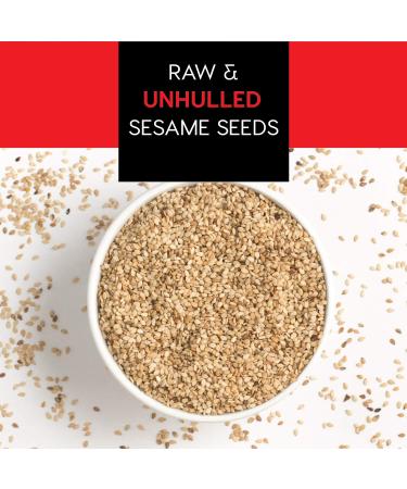 White Sesame Seeds  2.2 lb. Unhulled Toasted Sesame Seeds Bulk  Roasted Sesame Seeds for Cooking  Sesame Unhulled Bulk Sesame Seed  Gourmet Toasted Sushi Sesame seeds. 2.2 lb (1kg). By MisoBoom. - Buy Online on GoSupps.com