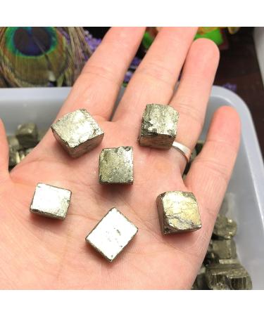 Natural Quartz Crystal 6Pcs Natural Copper Pyrite Specimen Chalcopyrite Crystal Rock Stones Original Specimen Cluster Collection Stone Home Office Decor - Buy Online on GoSupps.com