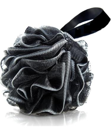 Buy Bath Sponge 2 Pack - Bamboo Charcoal Shower Puff & Loofahs for Skin Care | Large Black Pouf Balls - International Shipping Available - Buy Online on GoSupps.com