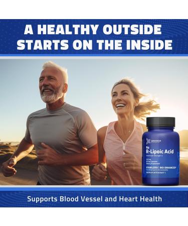 Geronova Research Bio-Enhanced R-Lipoic Acid 300 mg Capsules - 2 Month Supply - Stabilized R Alpha Lipoic Acid with Enhanced Absorption - R Lipoic Acid Supplement - 60 Count 60 Count (Pack of 1) - Buy Online on GoSupps.com