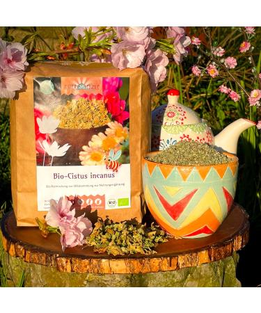 Cistus Tea - Organic Cistus Incanus Herb (500g) | Buy Premium Rockrose Tea Online - Buy Online on GoSupps.com