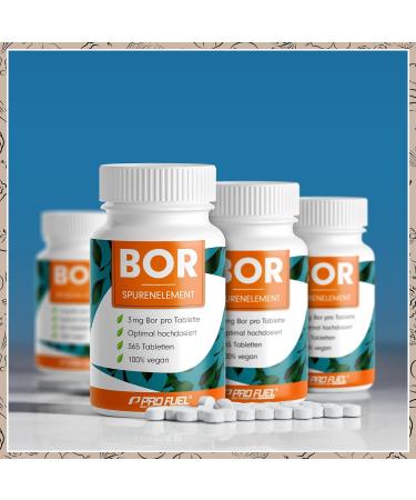 Buy BOR Tablets 2x365 - 3mg High-Quality Boron Vegan Additive-Free Lab Tested - Optimize Your Health! - Buy Online on GoSupps.com