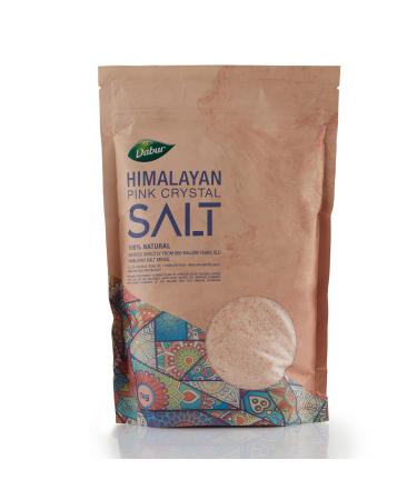 Dabur Himalayan Pure Pink Crystal Salt - 1kg | 100% Natural Salt with Vital Nutrients | Premium UNREFINED | Gluten Free Halal - Kosher Certified Salt | For Good Health & Lowering Blood Pressure - Buy Online on GoSupps.com
