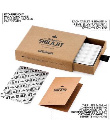 Natural Shilajit Tablets 120 Dry Drops 100% Pure Shilajit for Men & Women with Fulvic Acid & 85+ Trace Minerals for Peak Physical & Mental Performance Immune Health & Detox (4 Month Supply) - Buy Online on GoSupps.com