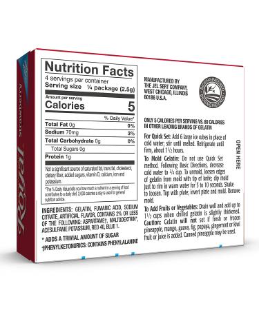 Royal Sugar Free Strawberry Gelatin Dessert Mix - 0.32 oz (Pack of 12) - Carb Free - Buy Online on GoSupps.com