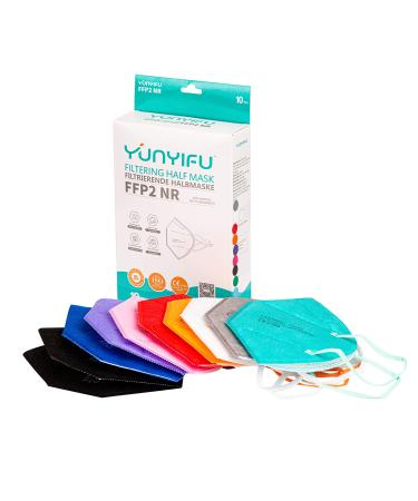 Promedicalcare.Mundsprung FFP2 Mask colored mouth protection mask FFP2 colorful masks mouth protection ffp2 (single packed) 100 pack mixed colors